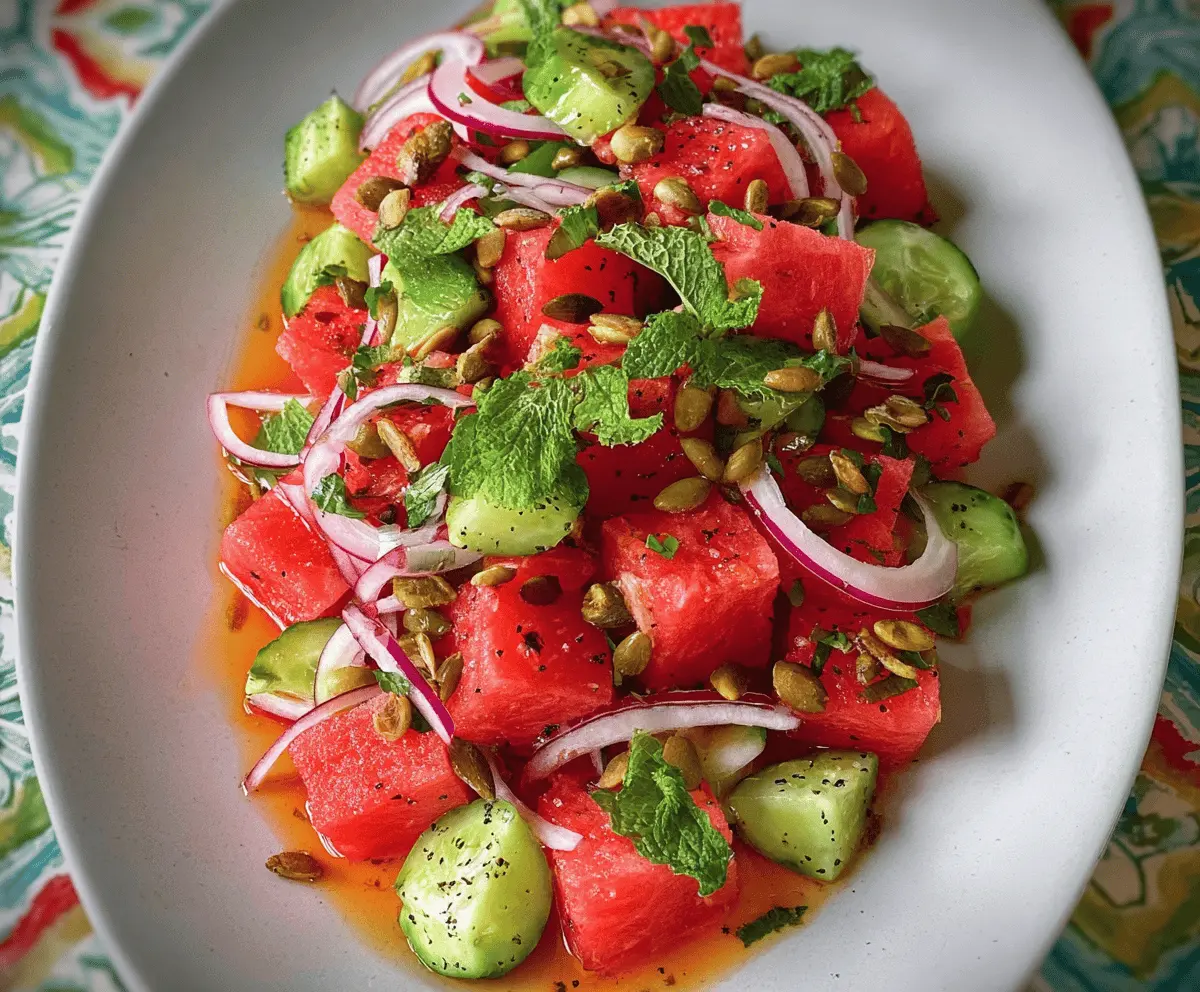 Easy Mexican Watermelon Salad Recipe