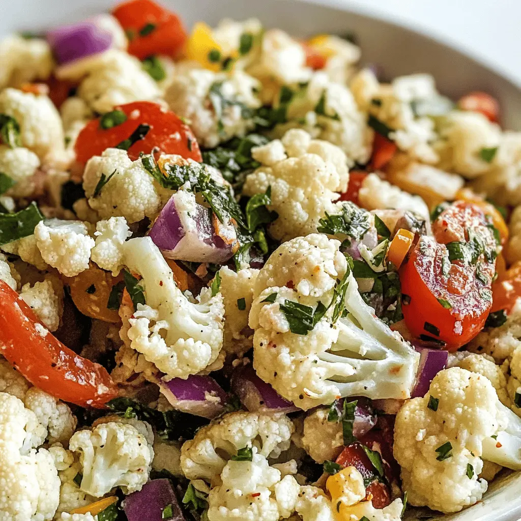 Easy Marinated Cauliflower Salad Recipe