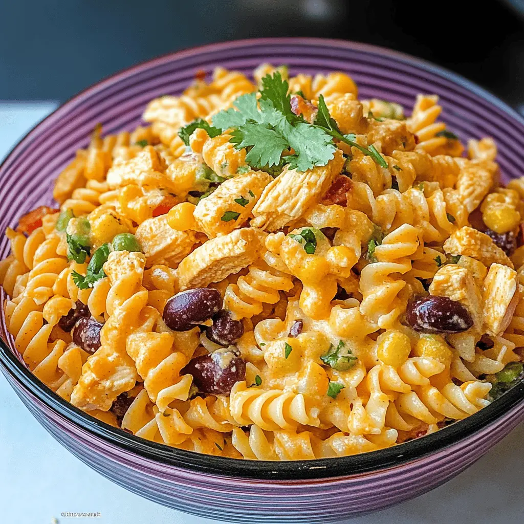 Zesty Chicken Enchilada Pasta Salad Recipe