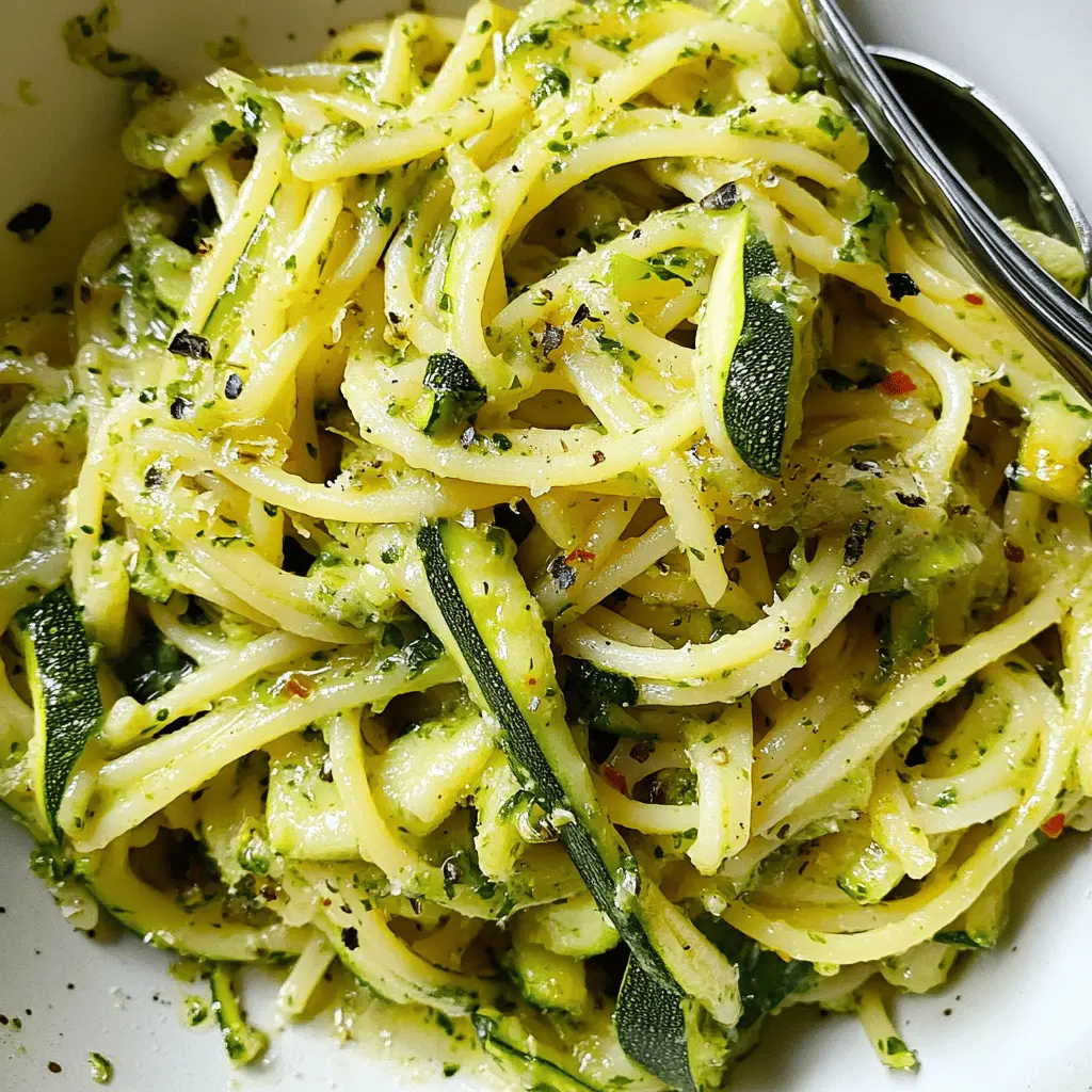 Easy Creamy Zucchini Butter Pasta Recipe