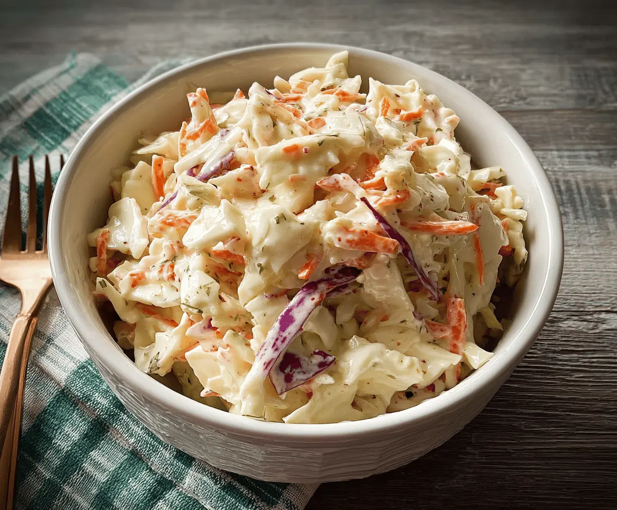 Easy Creamy Coleslaw Recipe for Summer