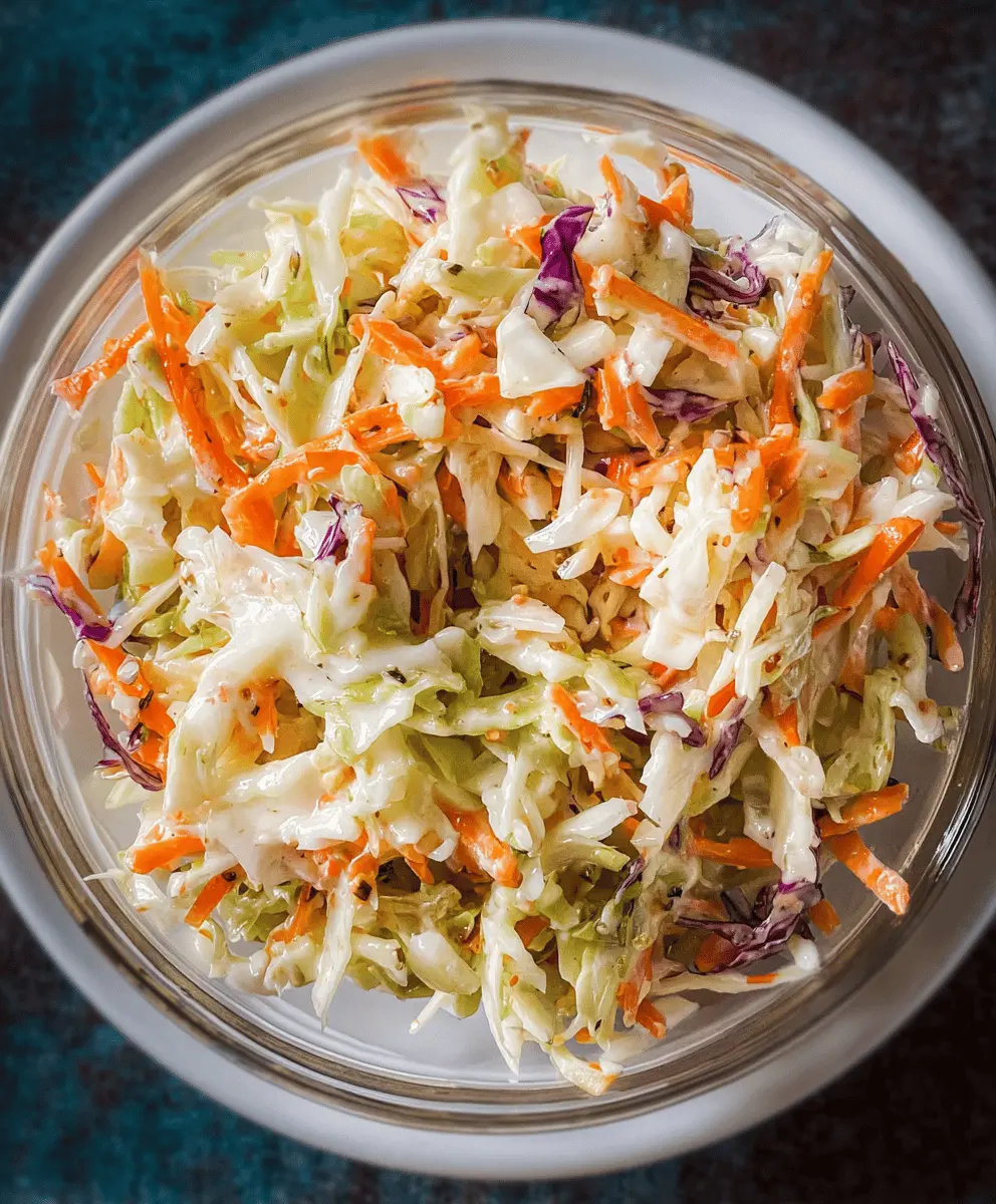 Easy Sweet and Tangy Coleslaw Recipe