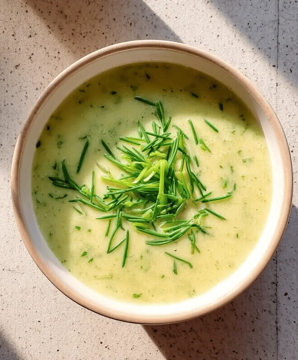Creamy Potato Garlic Scape Soup Recipe