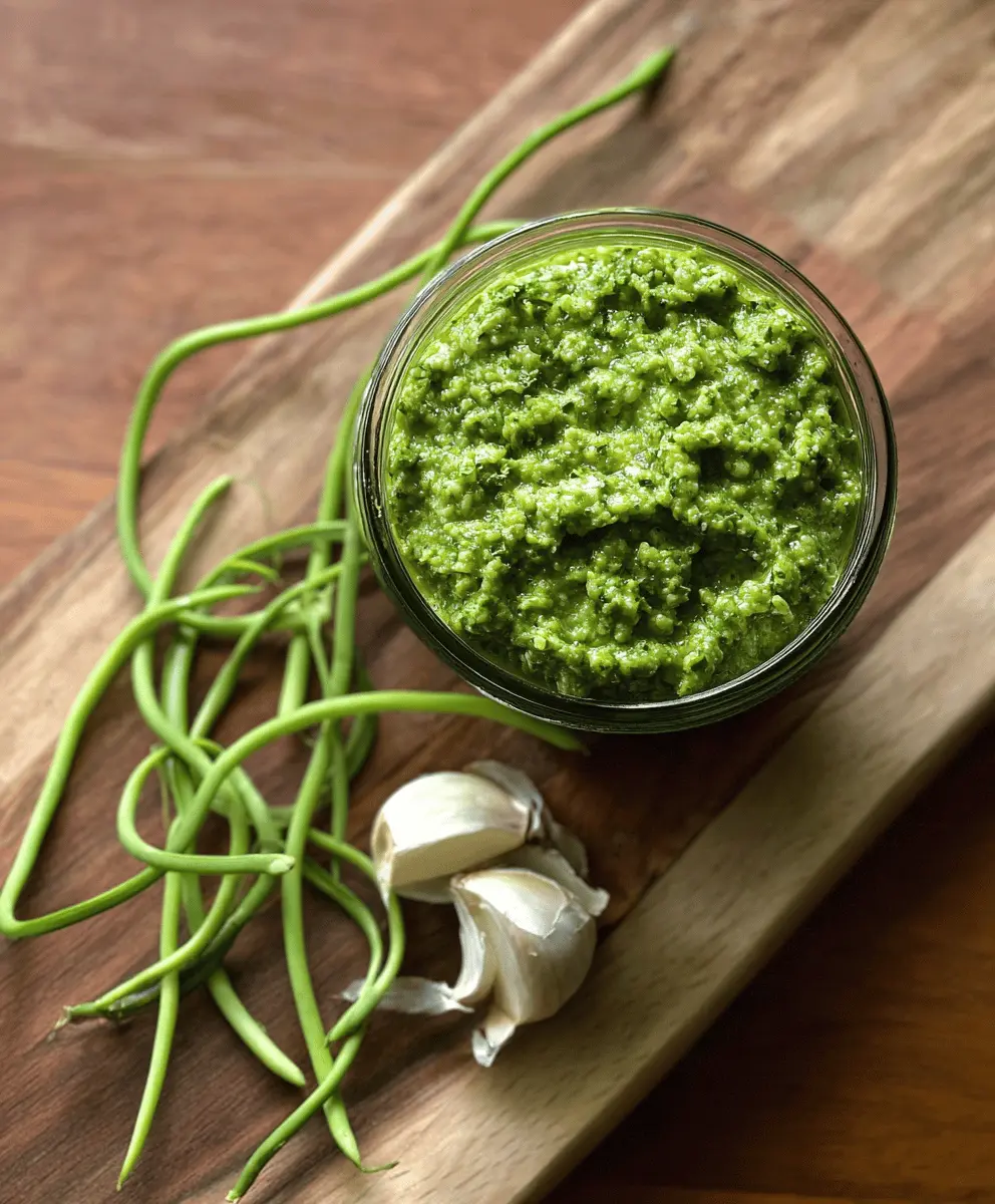 Easy Garlic Scape Pesto Recipe for Fresh Flavor