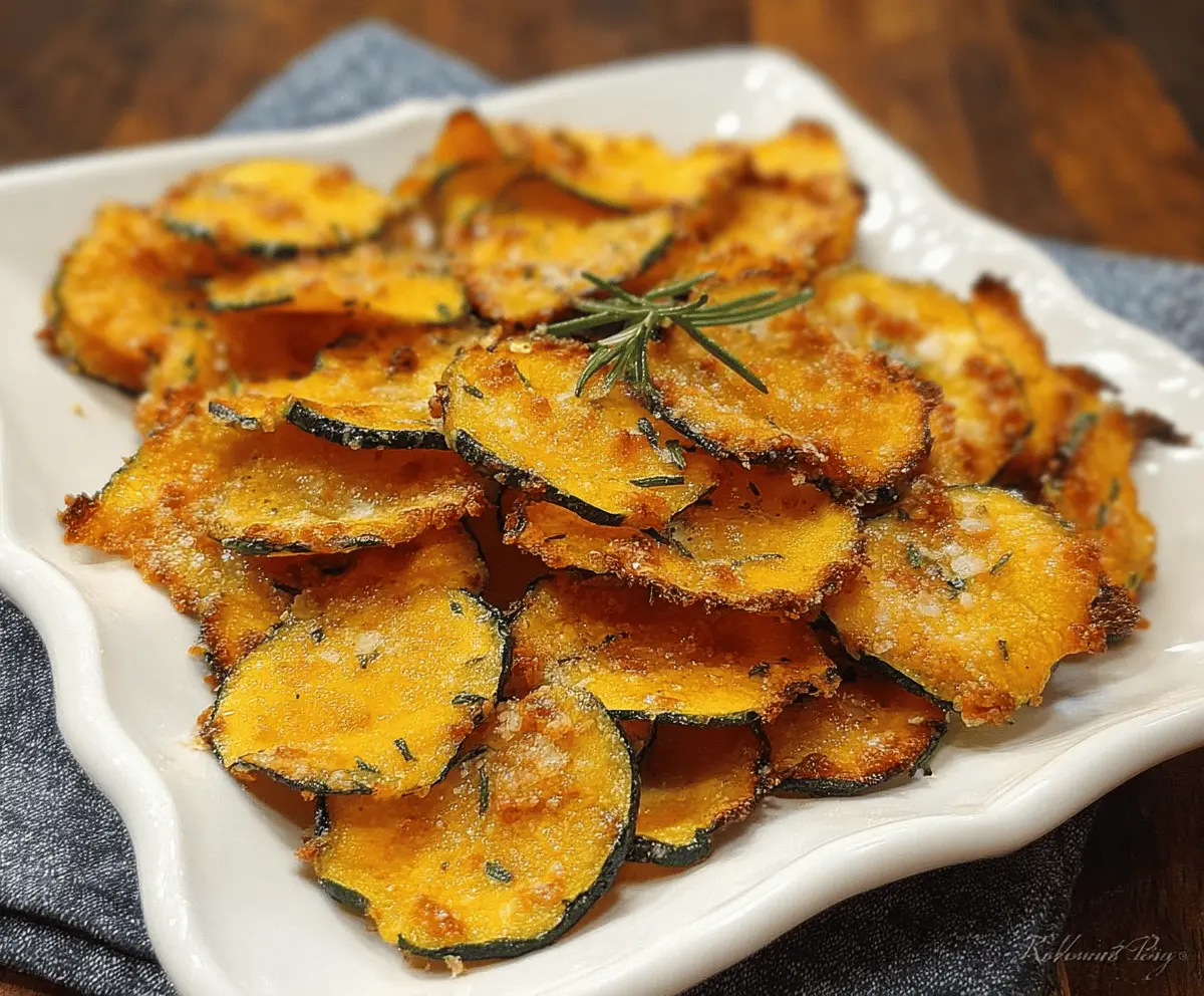 Crispy Baked Zucchini Chips – Healthy Snack