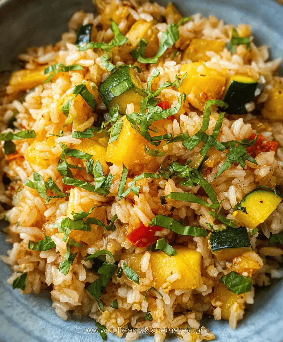 Easy Summer Squash Rice Recipe for Healthy Meals