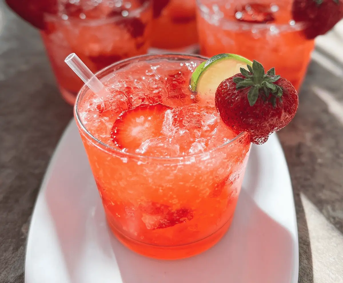 Refreshing Strawberry Tequila Soda Recipe