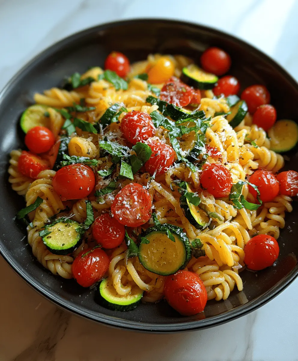 Easy Tomato Zucchini Pasta Recipe
