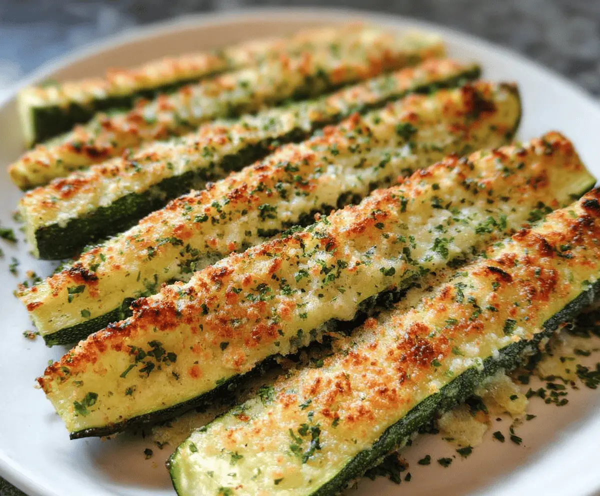 Easy Baked Parmesan Zucchini Recipe