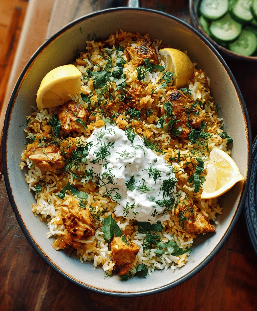 Easy Dump and Bake Chicken Tzatziki Rice Recipe