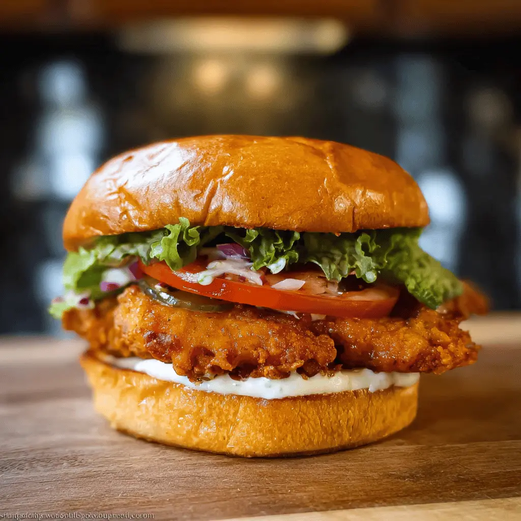Easy Crispy Chicken Sandwich Recipe