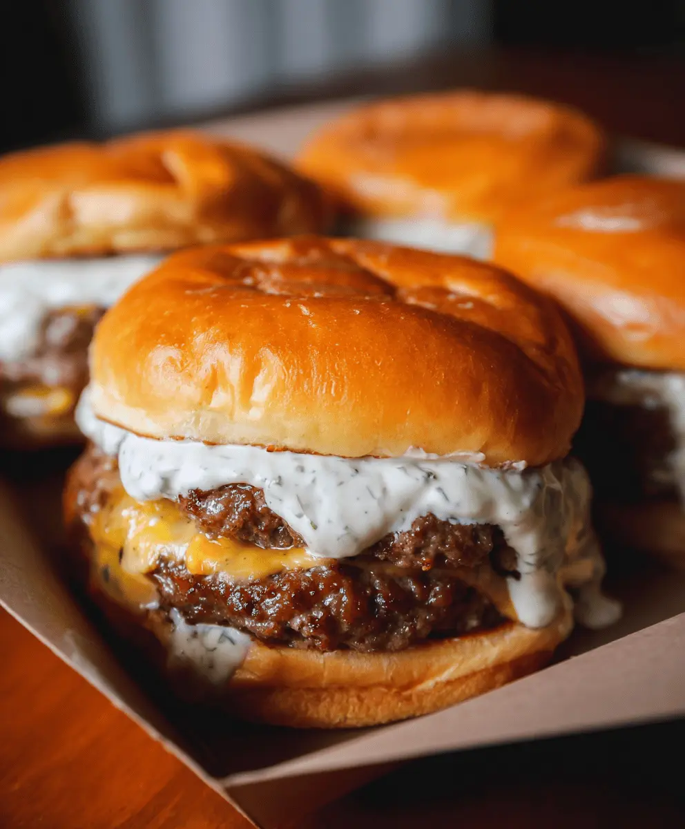 Creamy Garlic Burgers With Flavor-Packed Sauce
