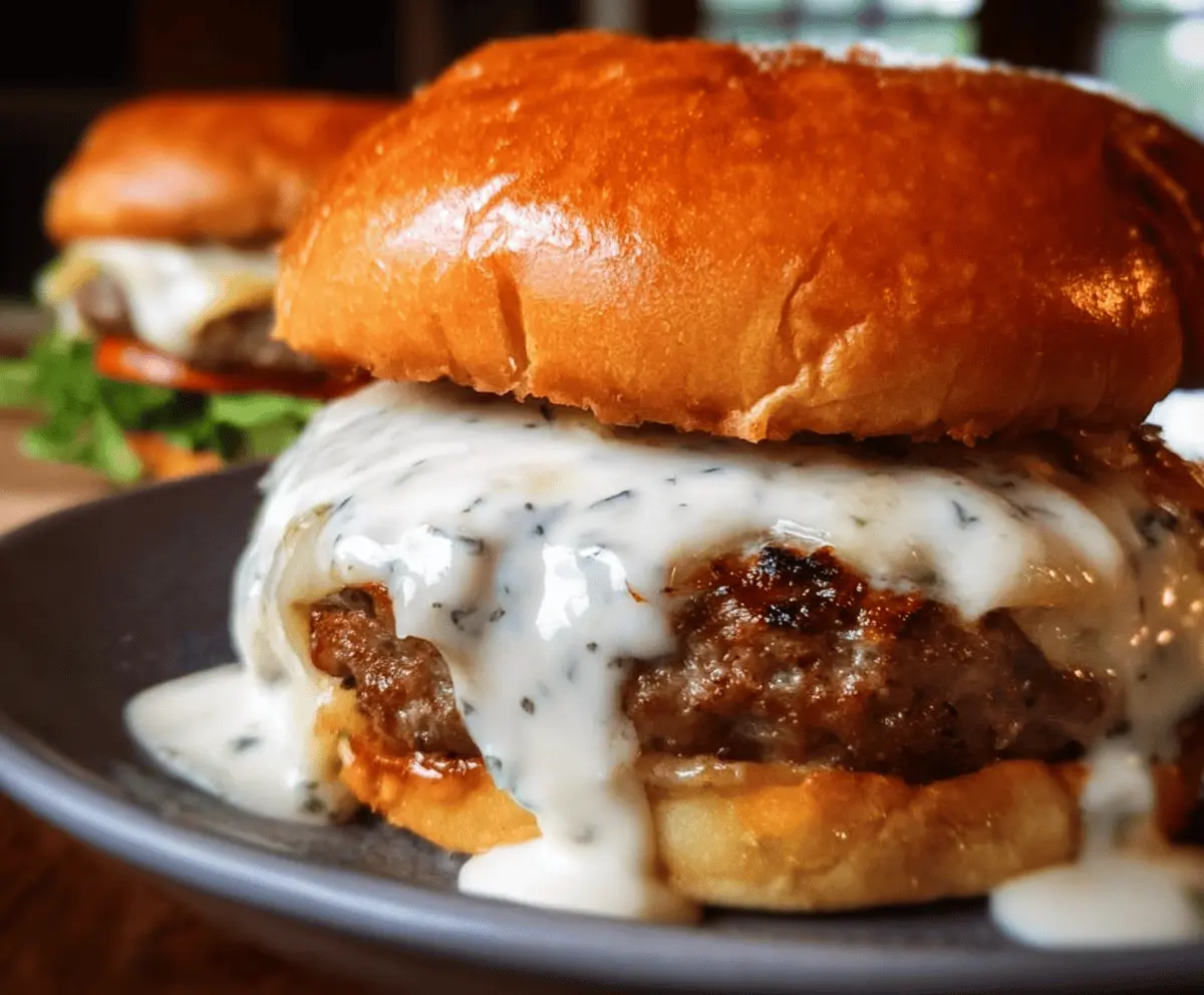 Creamy Garlic Burgers With Flavor-Packed Sauce