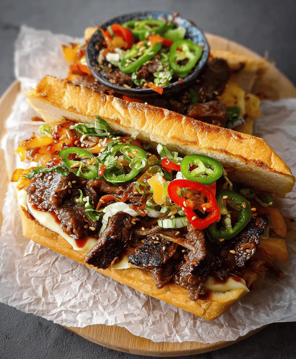 Easy Korean Steak Sandwich Recipe with Savory Sauce