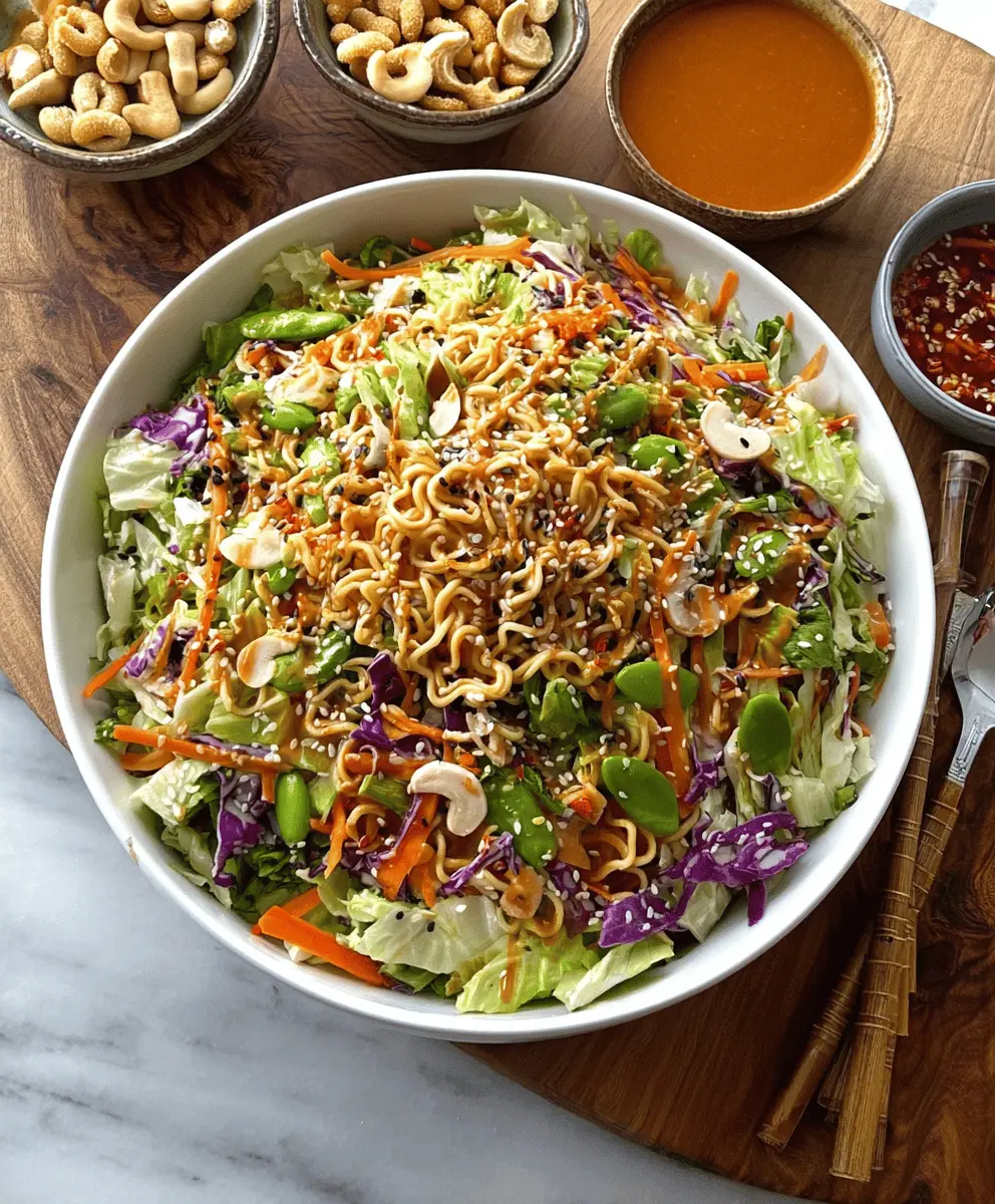 Crunchy Asian Cabbage Ramen Salad Recipe
