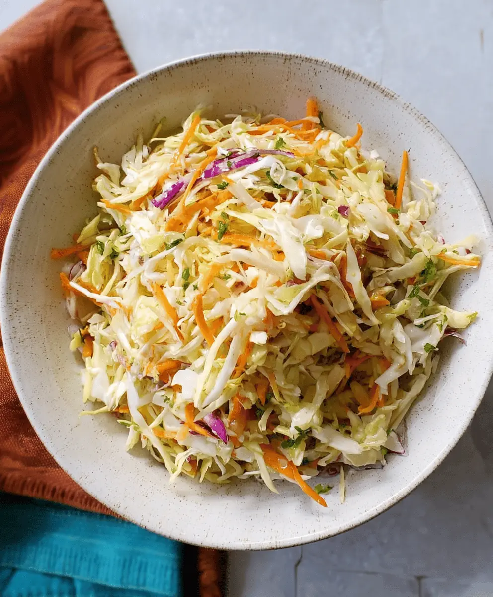 Easy Vinegar Coleslaw Recipe for Crisp Flavor