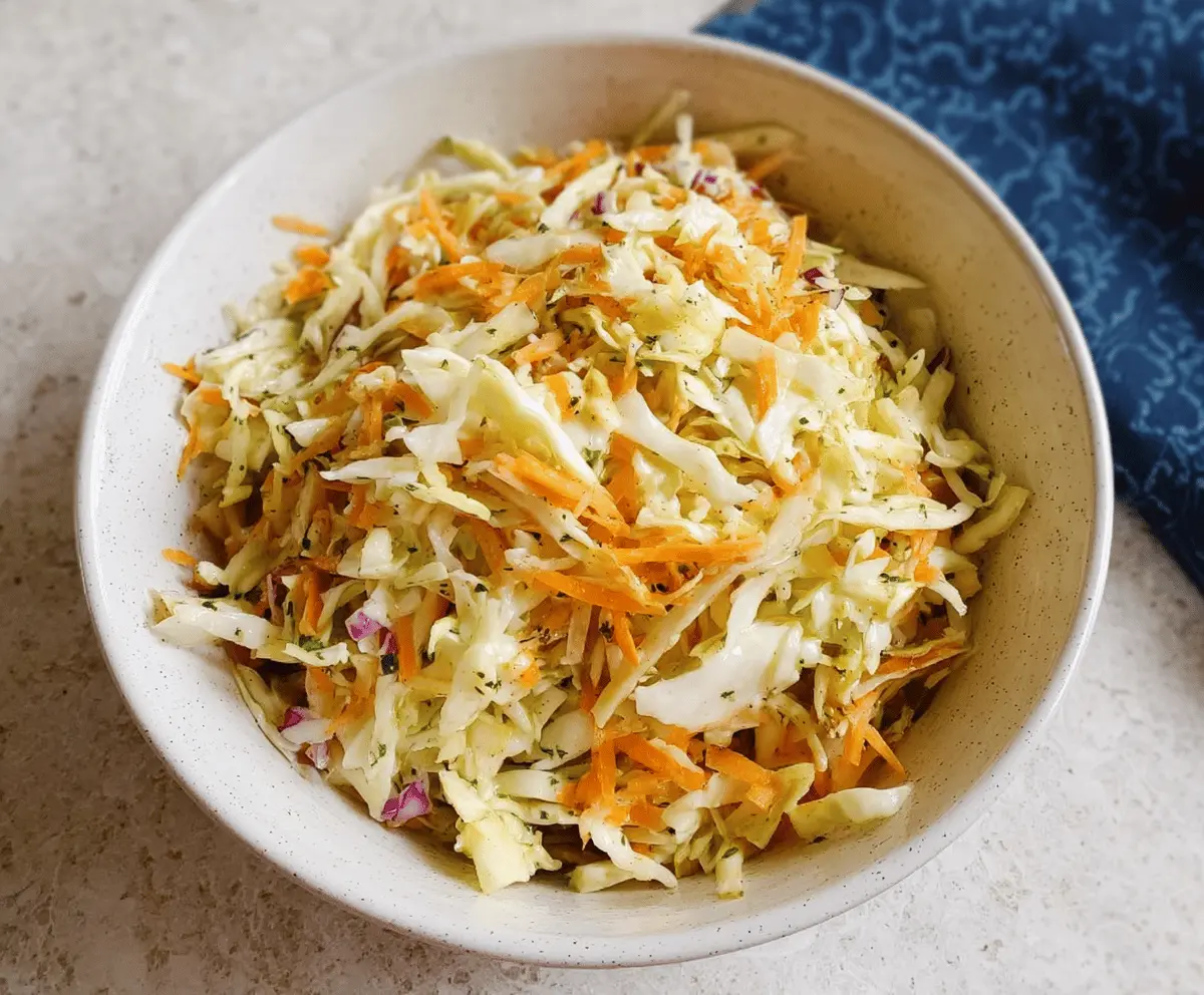 Easy Vinegar Coleslaw Recipe for Crisp Flavor