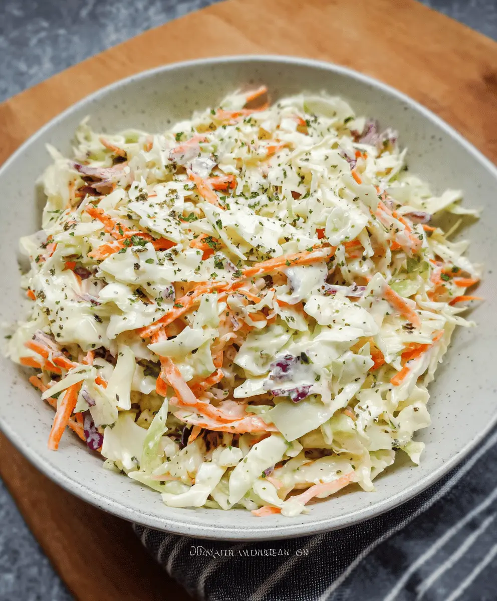 Easy Homemade Coleslaw Recipe for Summer