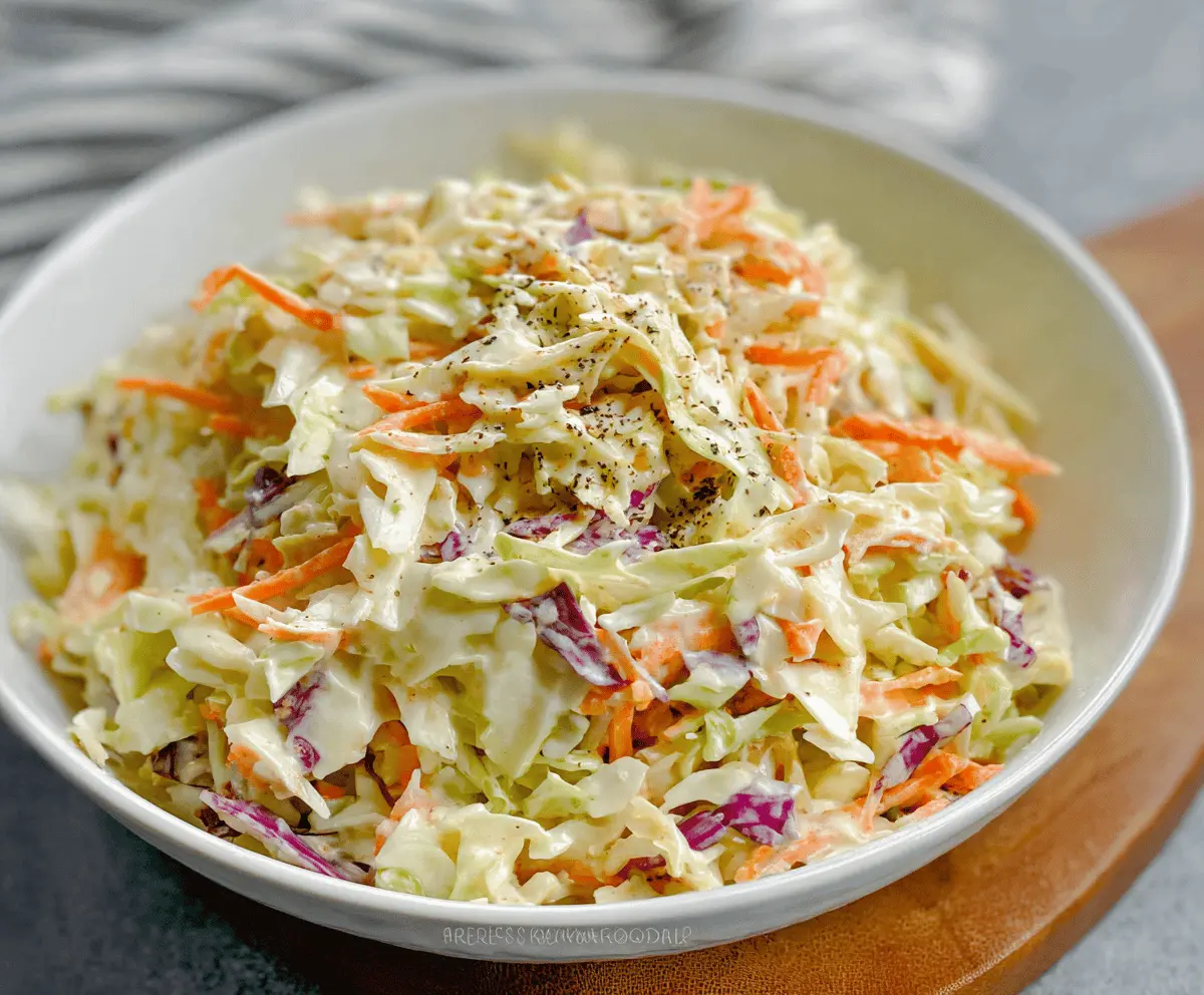 Easy Homemade Coleslaw Recipe for Summer