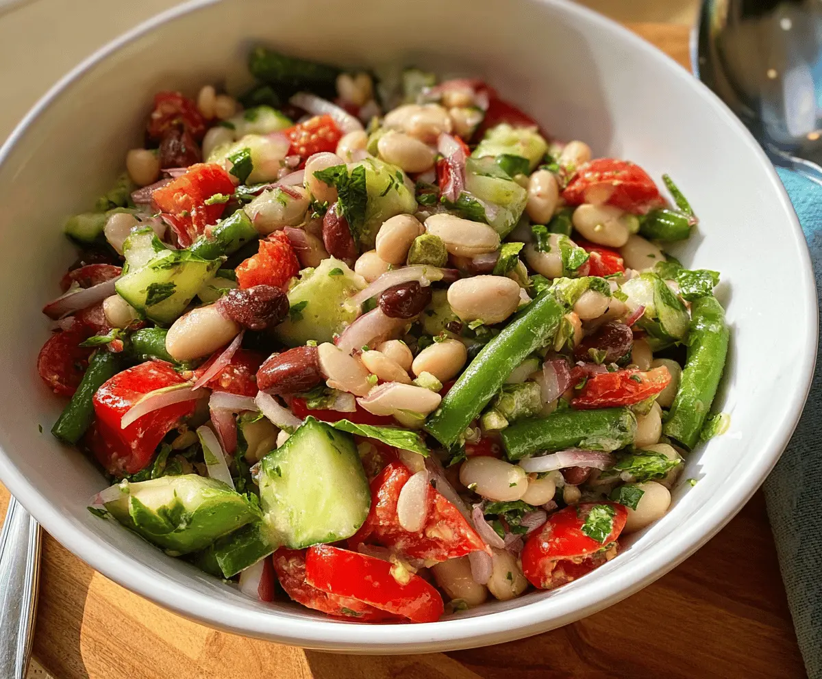 Easy Mediterranean Bean Salad Recipe for Summer