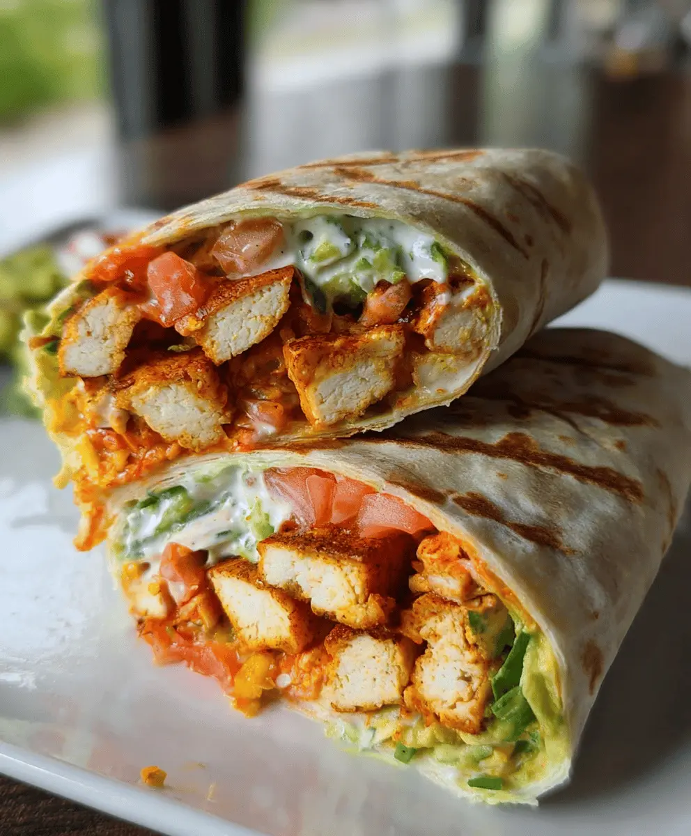Easy Buffalo Tofu Wrap Recipe for Spicy Lunch