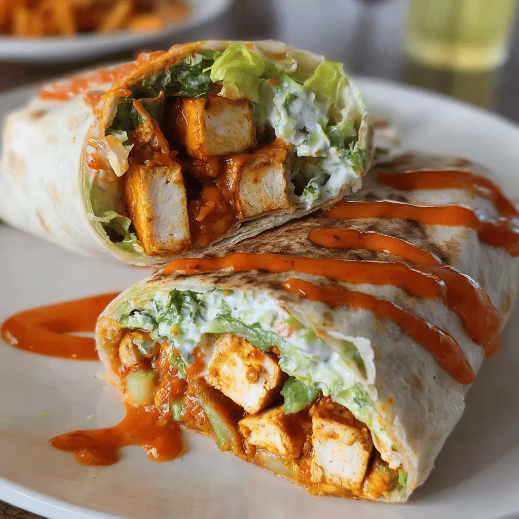 Easy Buffalo Tofu Wrap Recipe for Spicy Lunch