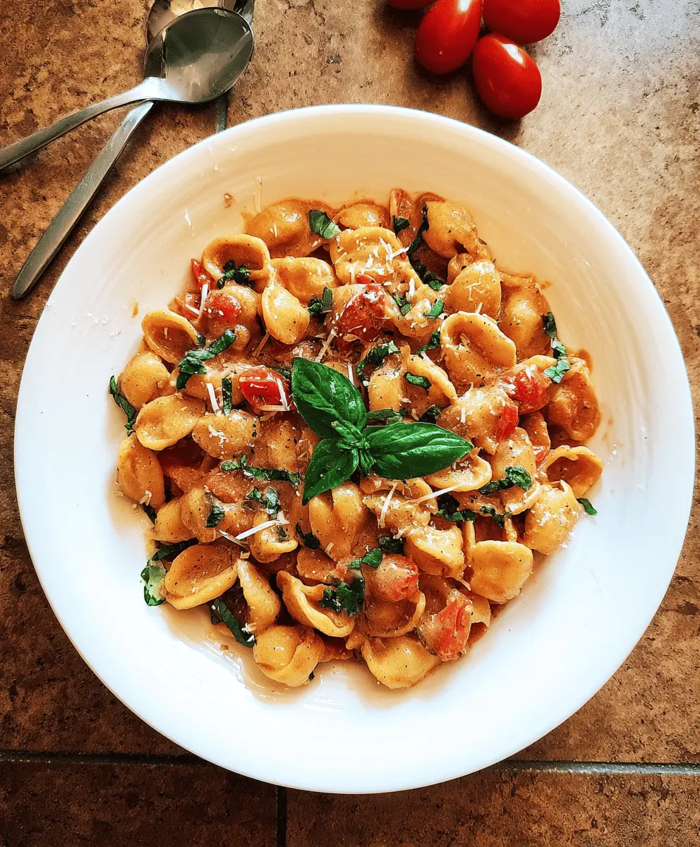 Creamy Basil Tomato Pasta Recipe for Dinner