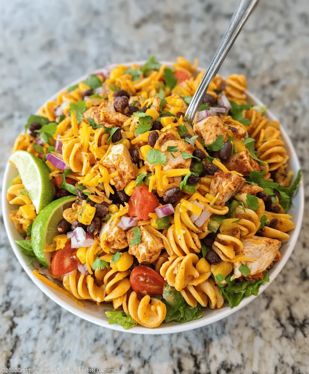 Zesty Chicken Enchilada Pasta Salad Recipe