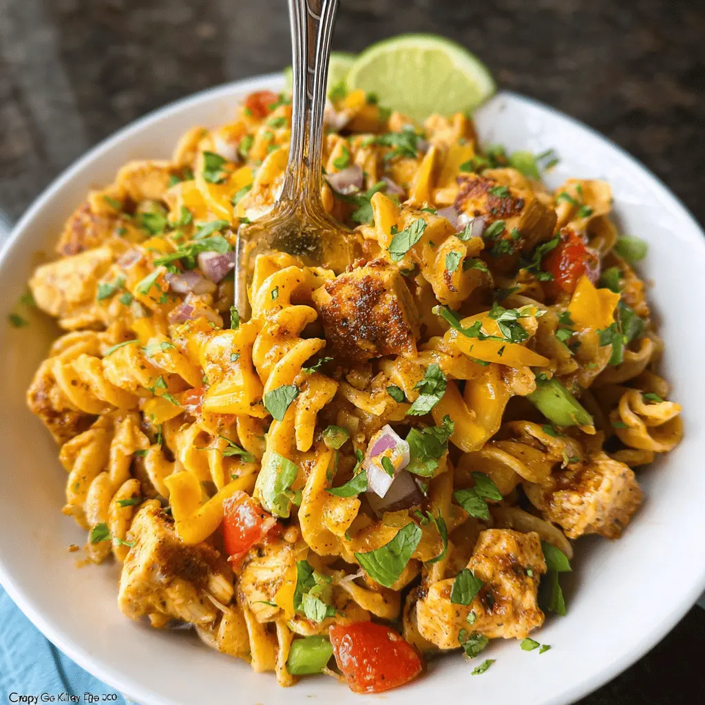 Zesty Chicken Enchilada Pasta Salad Recipe