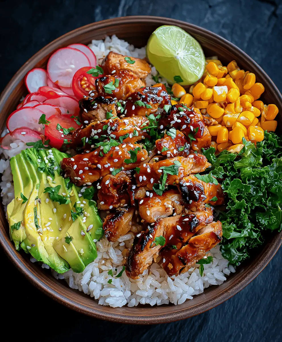 Easy Honey Chipotle Chicken Rice Bowl Recipe