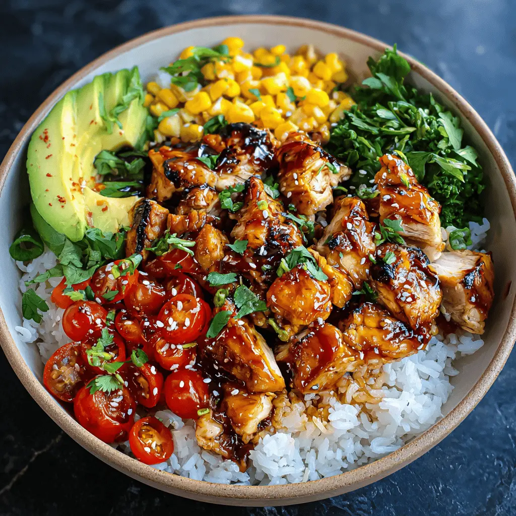 Easy Honey Chipotle Chicken Rice Bowl Recipe