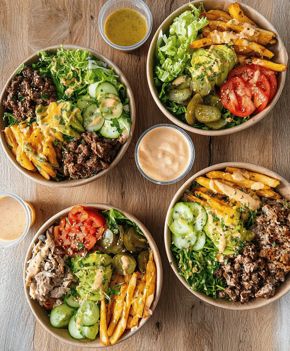 Easy Burger Bowls for a Quick Low-Carb Meal