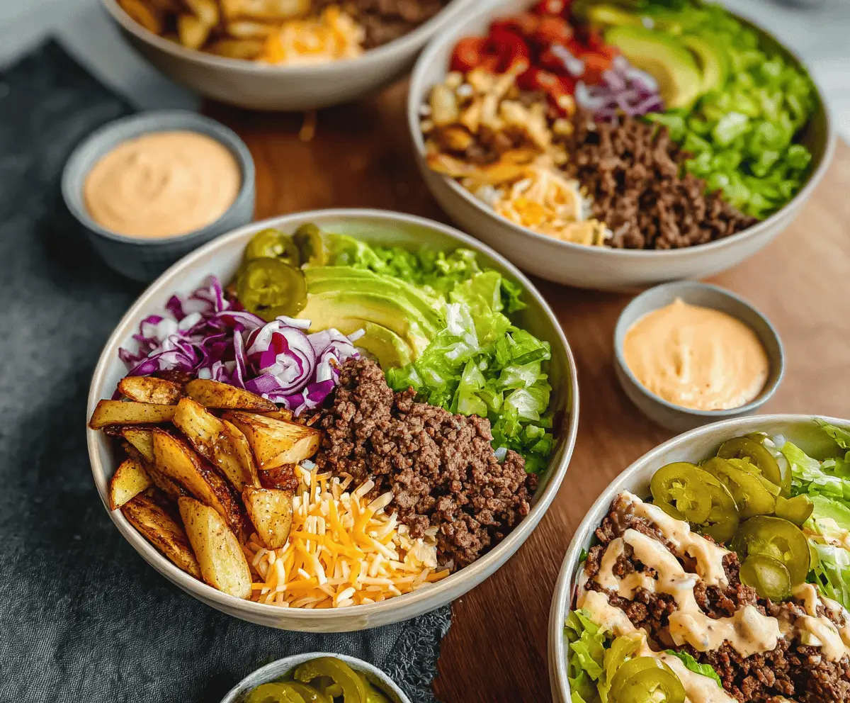 Easy Burger Bowls for a Quick Low-Carb Meal