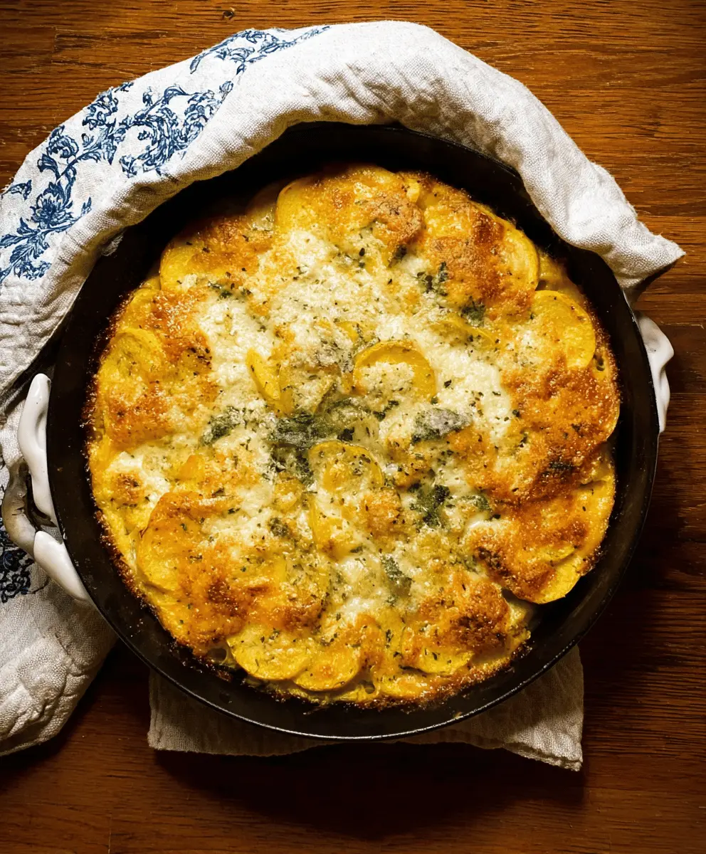 Creamy Green Chile Yellow Squash Casserole Recipe