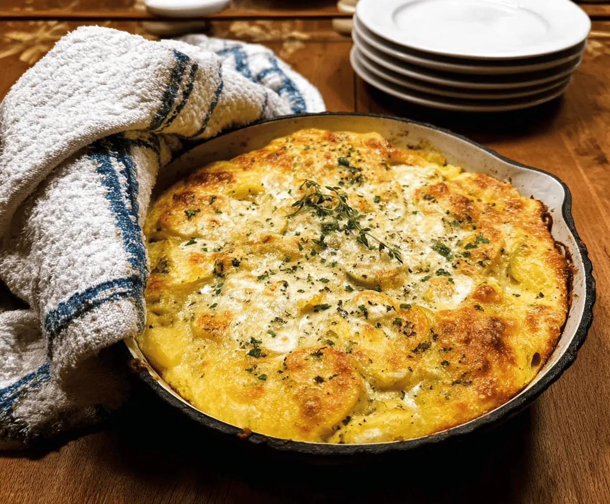 Creamy Green Chile Yellow Squash Casserole Recipe