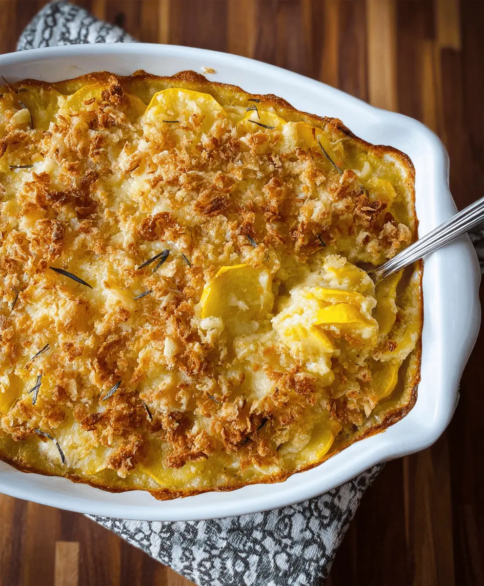 Easy Yellow Squash Casserole Recipe