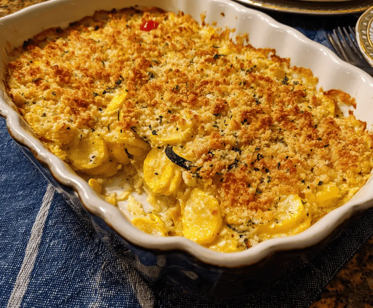 Easy Yellow Squash Casserole Recipe