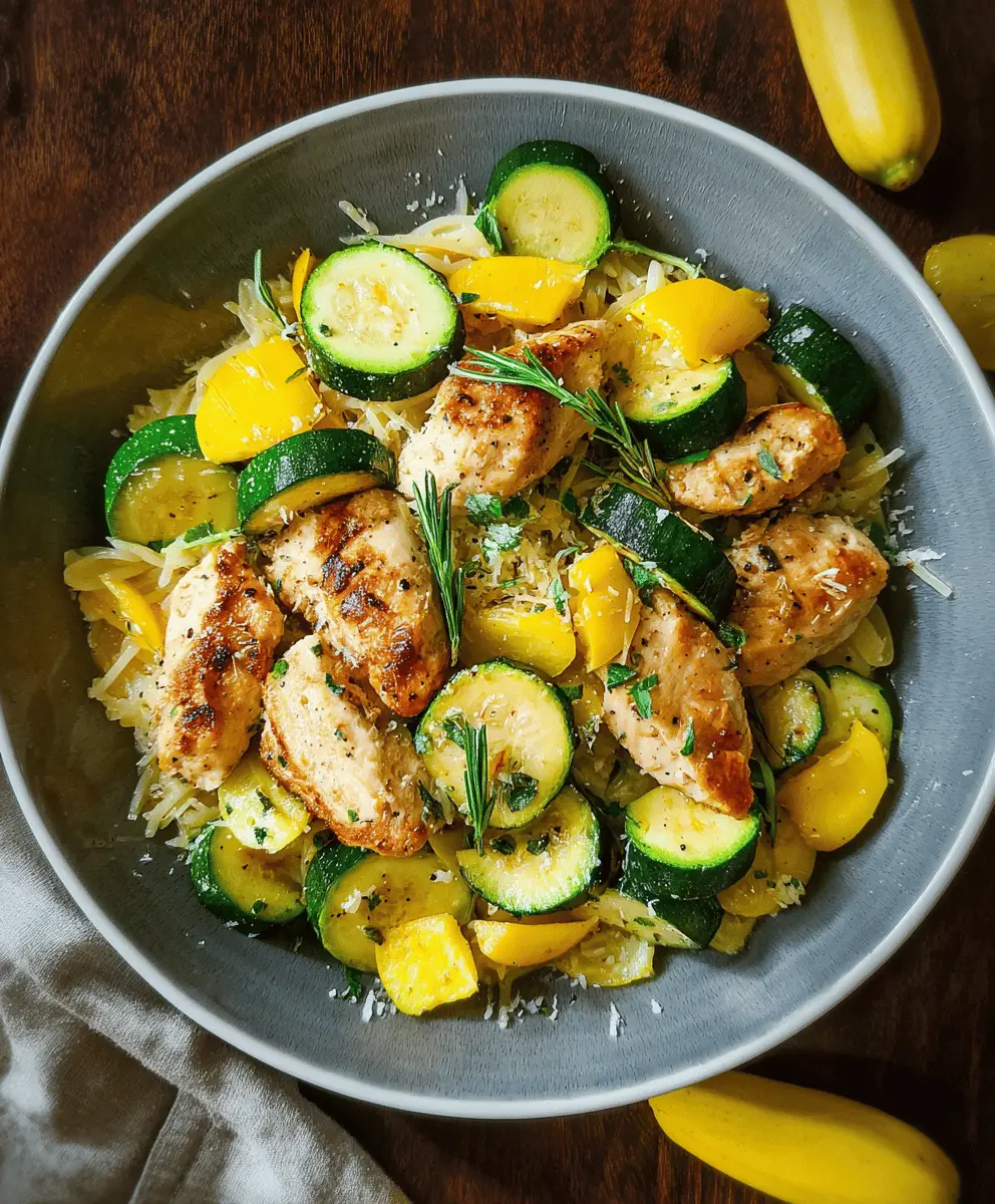 Easy Chicken Breast with Zucchini and Squash Skillet