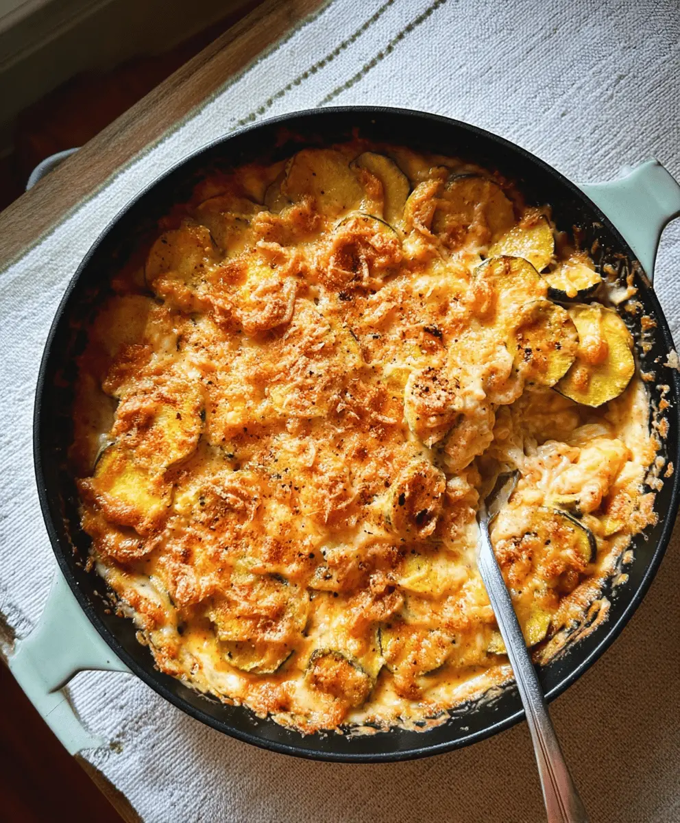 Cozy Southern Cheese Squash Casserole Recipe