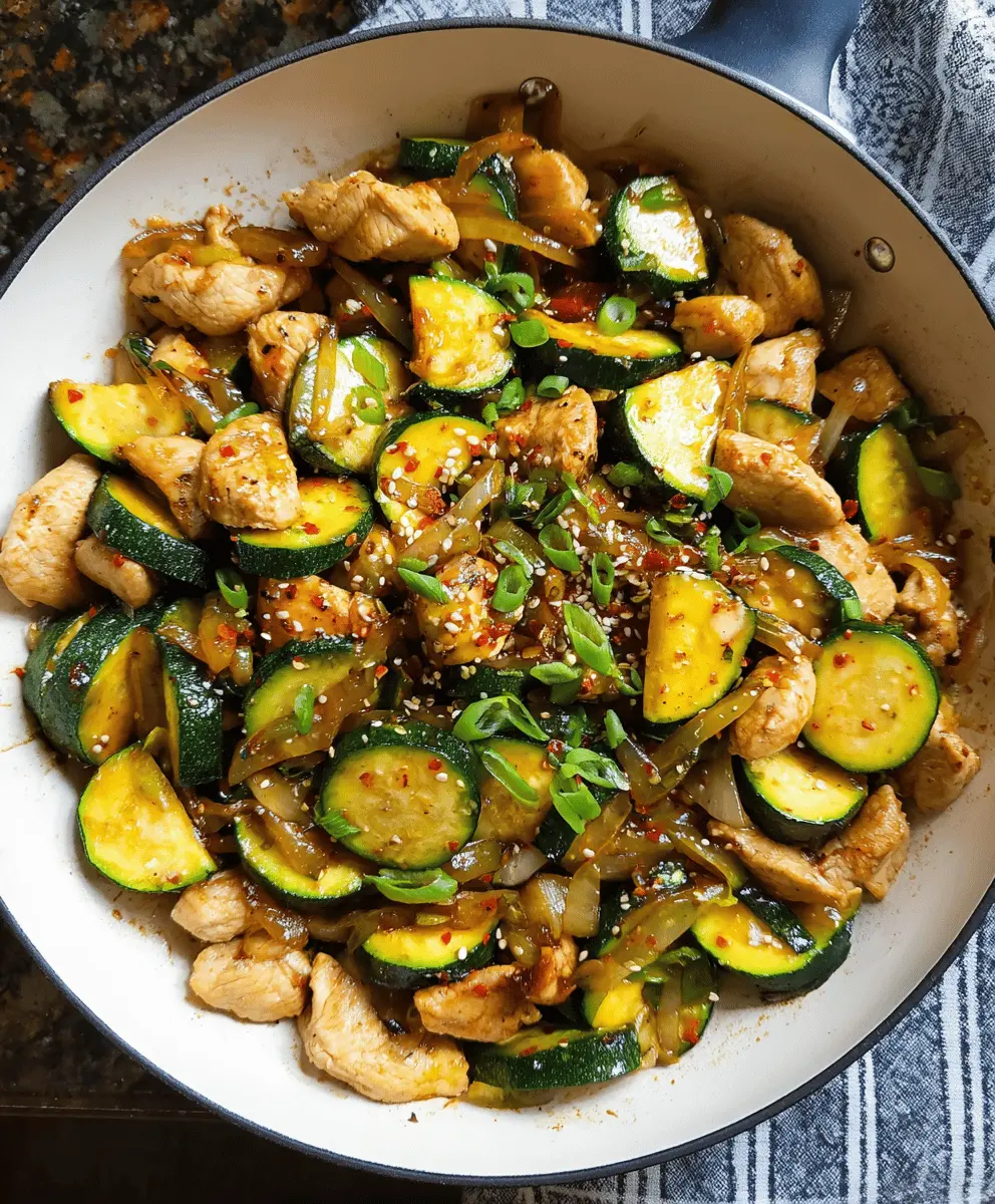 Easy Chicken Zucchini Stir Fry Recipe