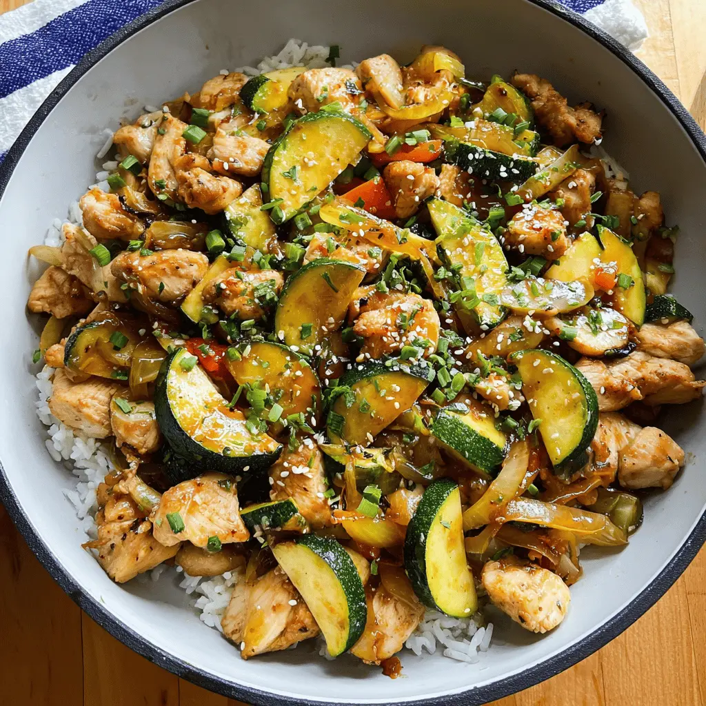 Easy Chicken Zucchini Stir Fry Recipe