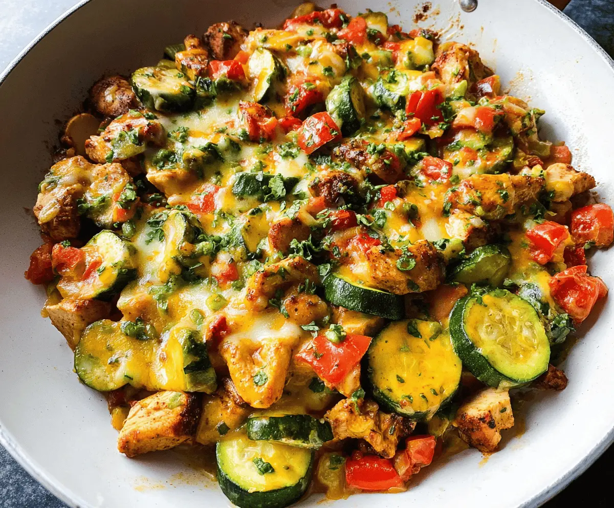 Easy Tex Mex Chicken and Zucchini Recipe