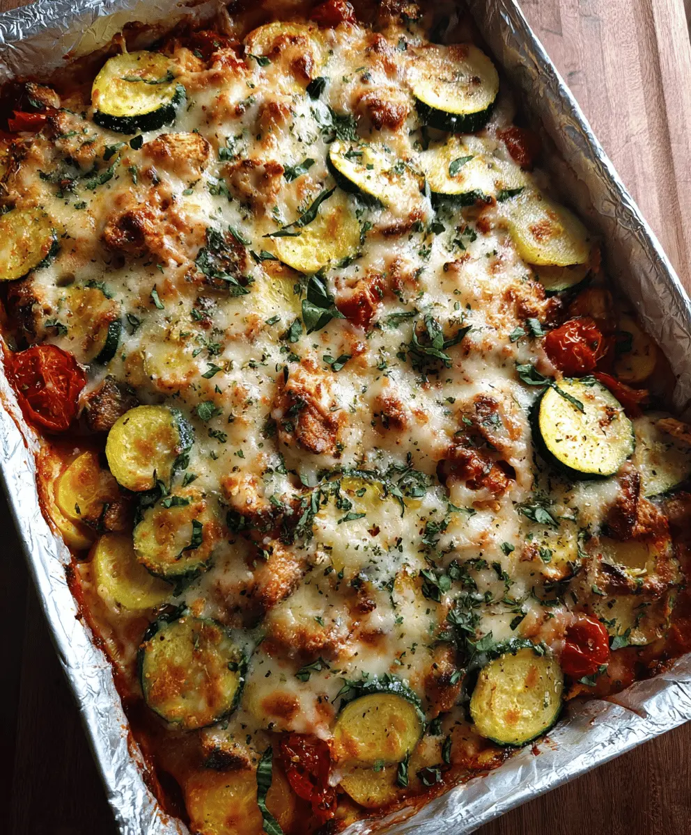 Easy Italian Chicken and Zucchini Bake Recipe