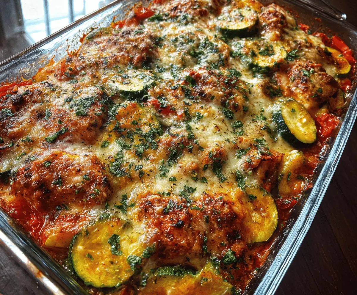 Easy Italian Chicken and Zucchini Bake Recipe
