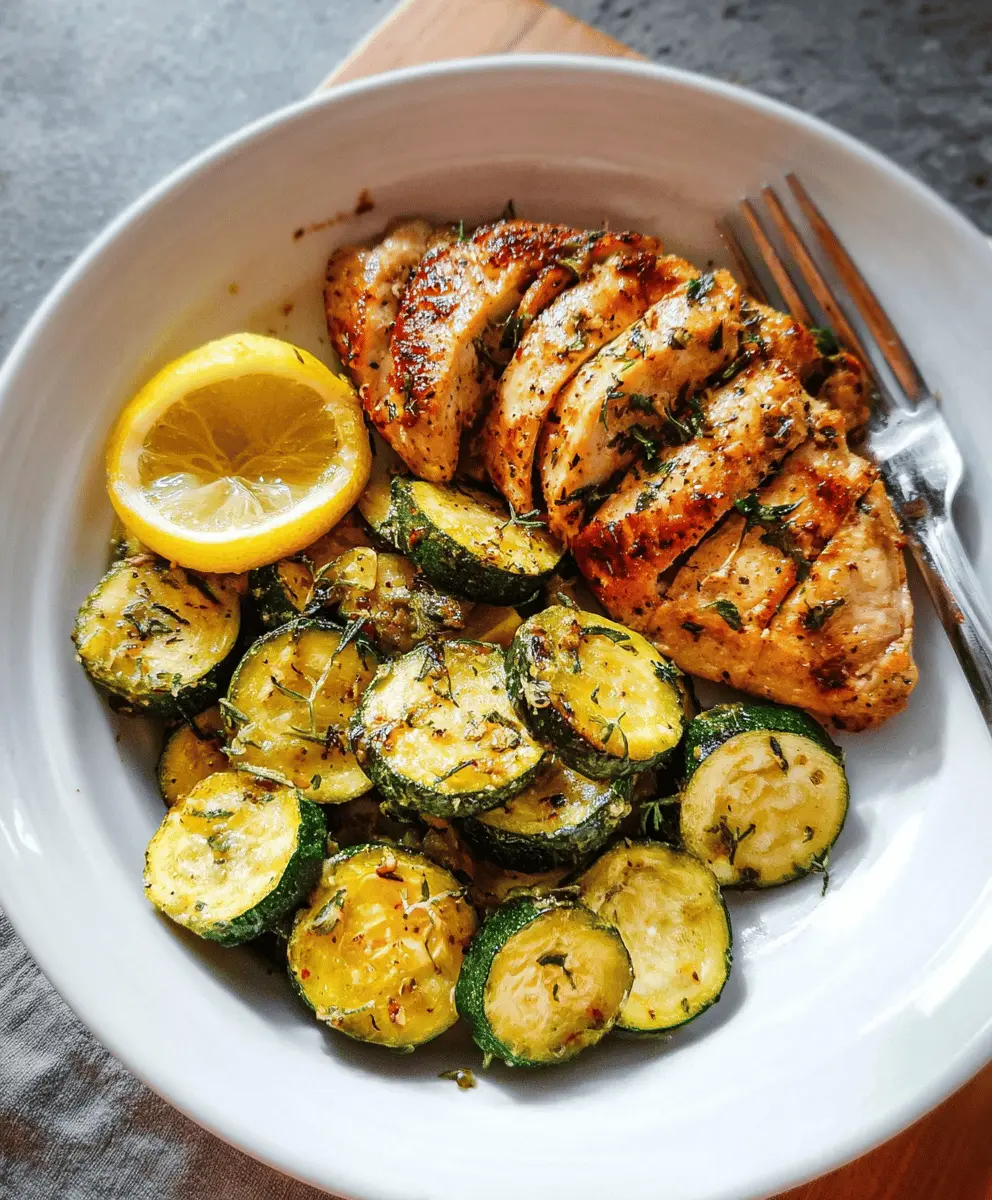 Easy Asado Chicken with Lemon Zucchini Sauté