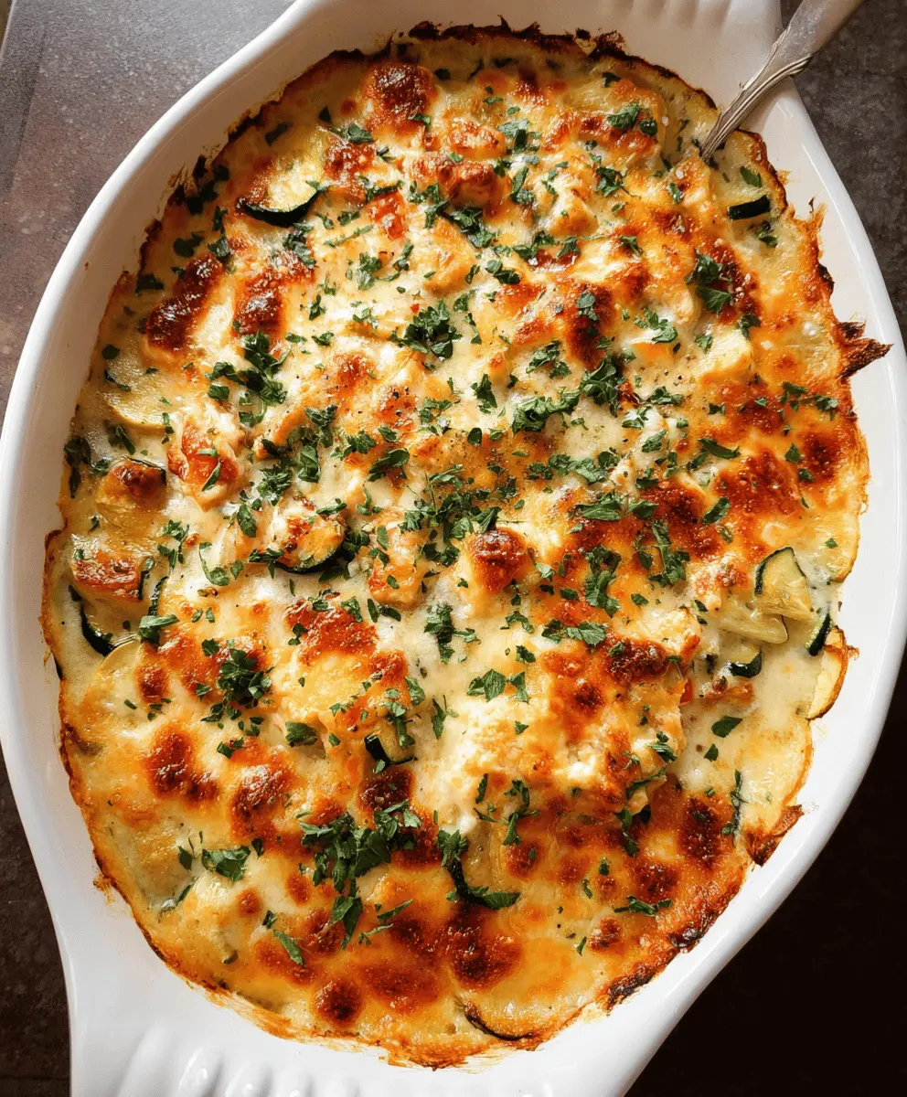 Easy Chicken Zucchini Casserole Recipe