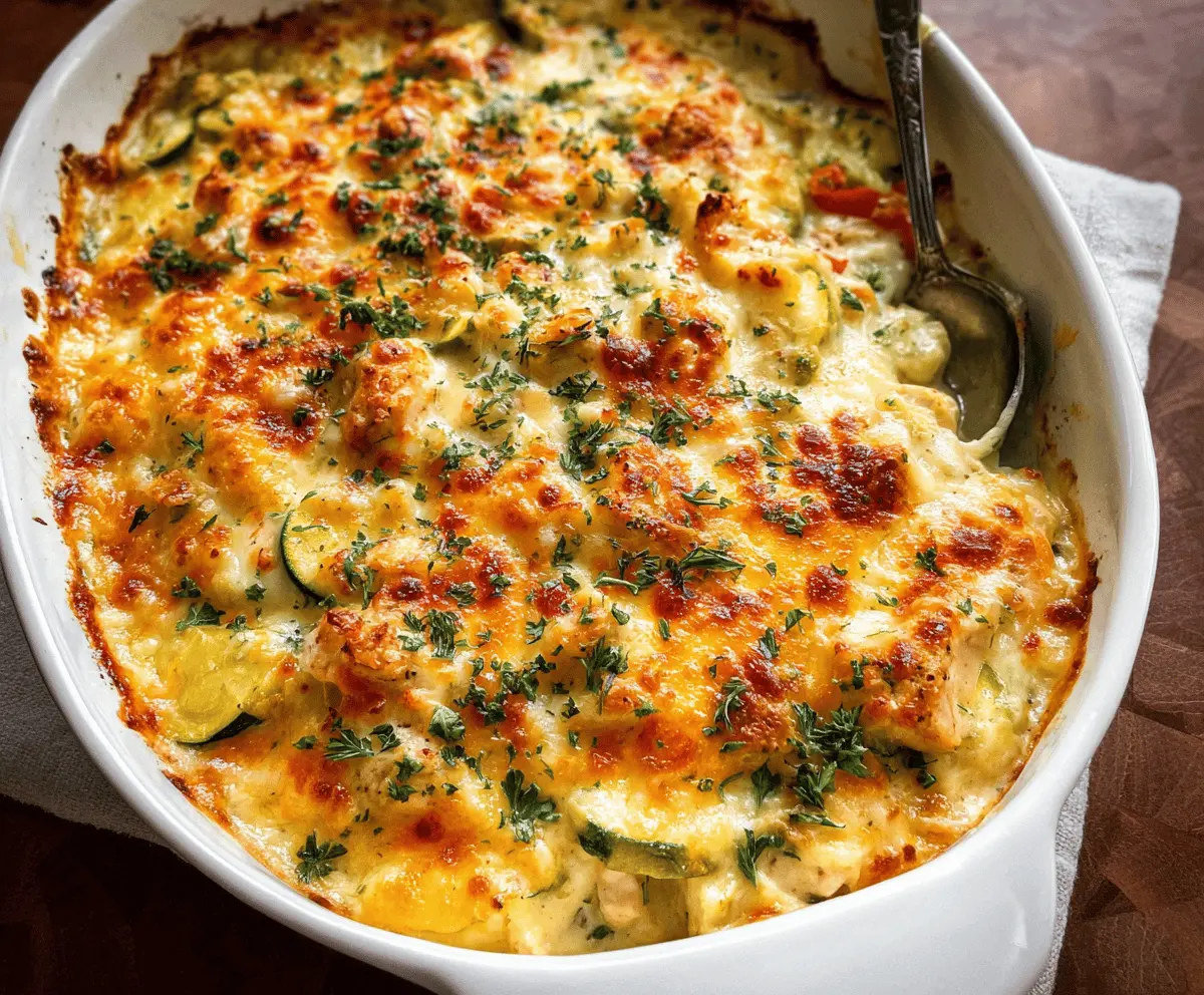 Easy Chicken Zucchini Casserole Recipe
