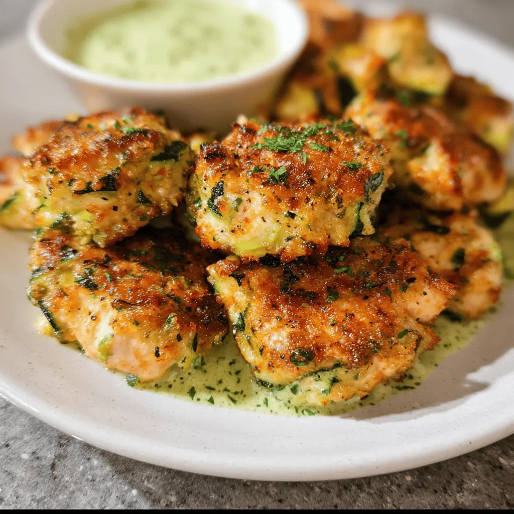 High Protein Chicken Zucchini Poppers Recipe