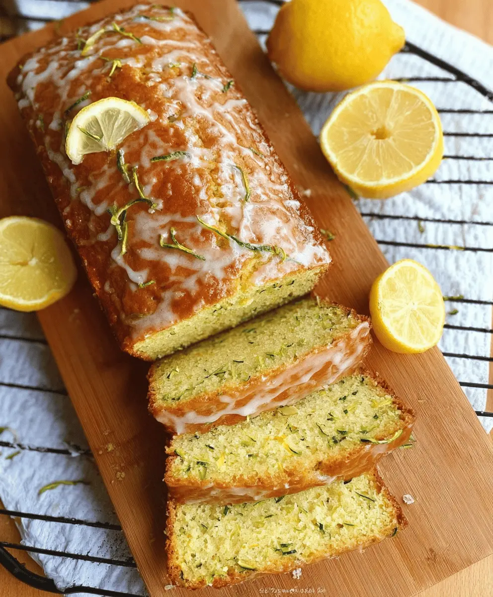 Moist Lemon Zucchini Bread Recipe