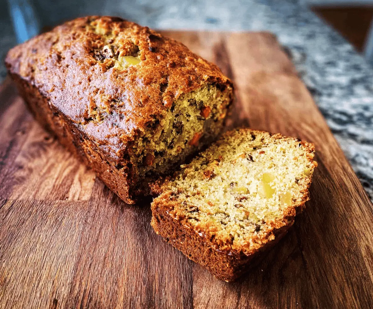 Moist Pineapple Zucchini Bread Recipe